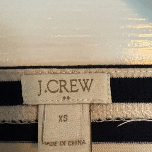 J. Crew Black and Cream Sequin Long Sleeve Top - Picture 3 of 5